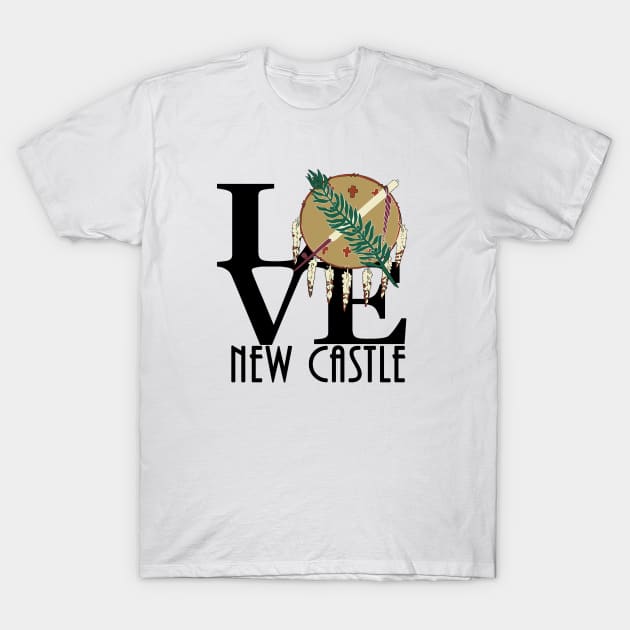 LOVE New Castle Oklahoma T-Shirt by Oklahoma